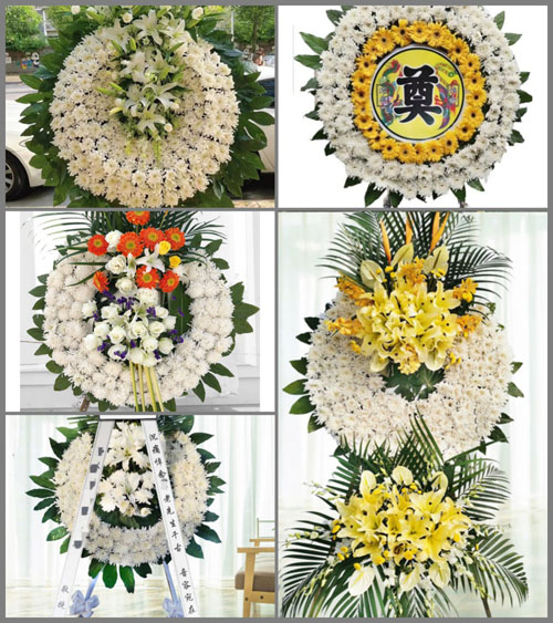 山东青岛平度市旧店镇小洪埠村花圈速递