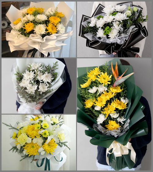 山东青岛平度市旧店镇小洪埠村白事花束代送